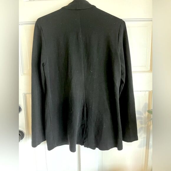 New Eileen Fisher, one button, black collar suit jacket - Picture 7 of 12